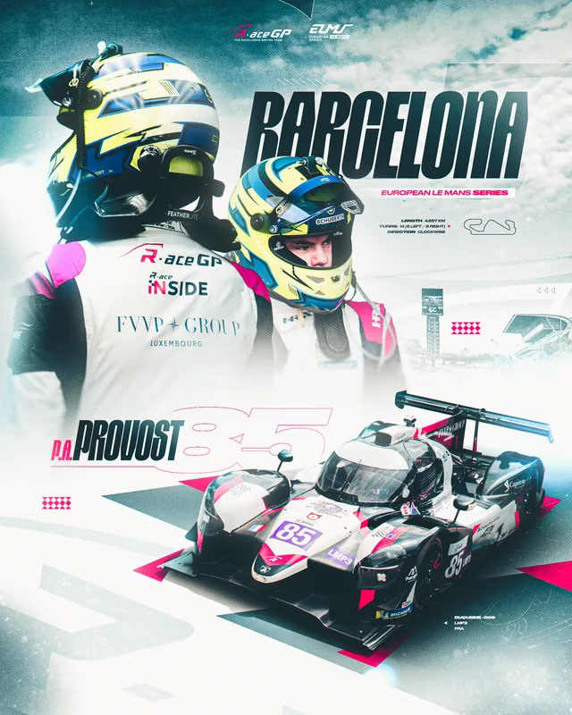 Visuel European Le Mans Series · Barcelone pour Pierre-Alexandre Provost