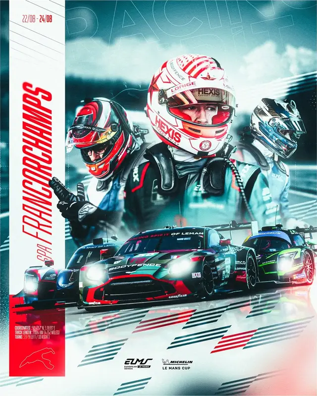 Visuel ELMS · Spa-Francorchamps pour Racing Spirit of Léman
