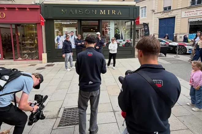 Tournage dans le centre-ville du Mans