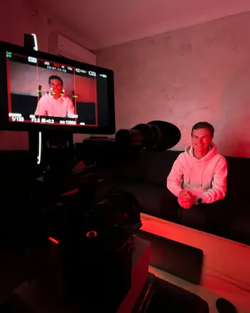 Tournage avec le pilote Pierre-Louis Chovet